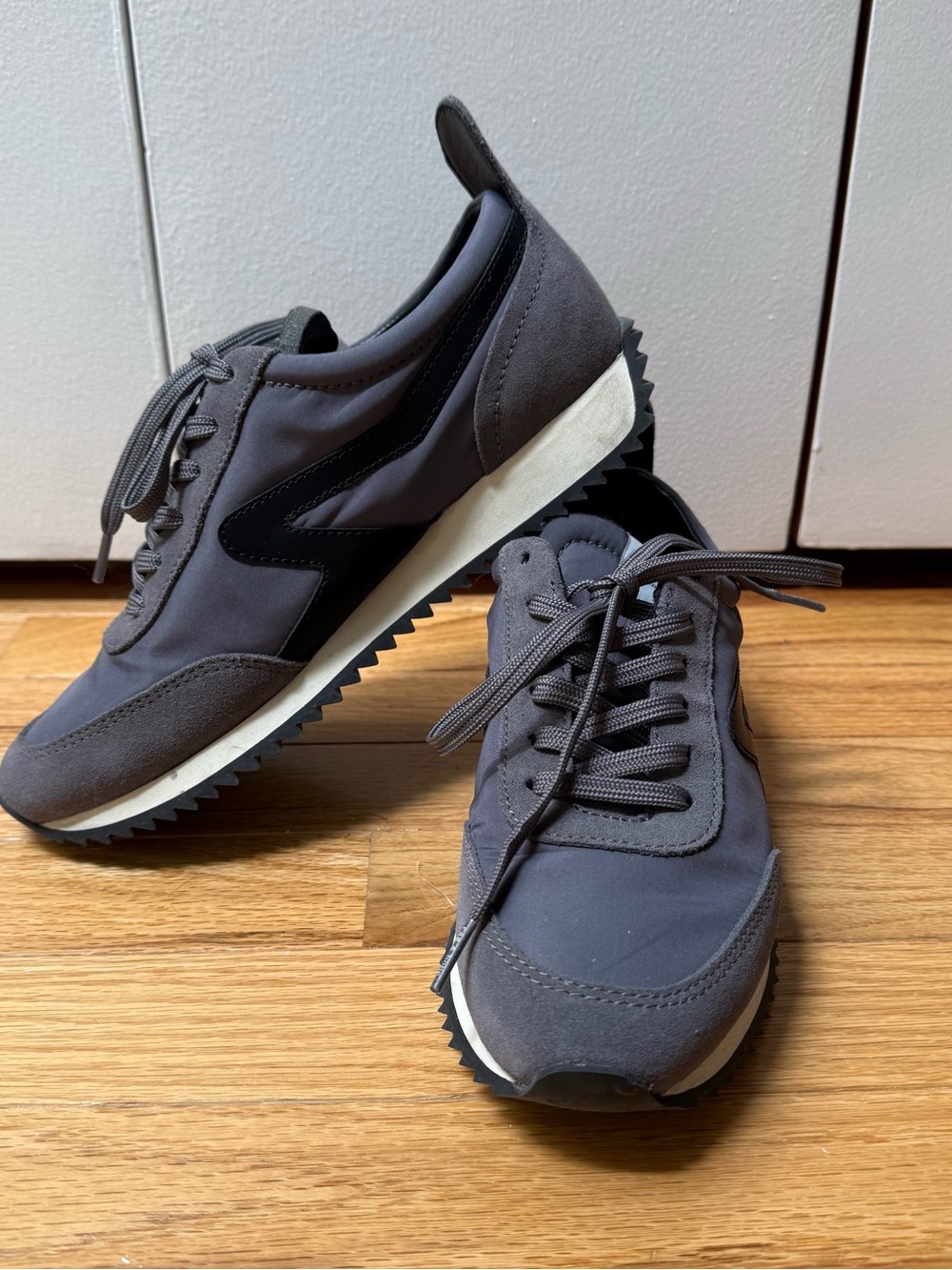 Rag & Bone Grey Lace-Up Sneakers